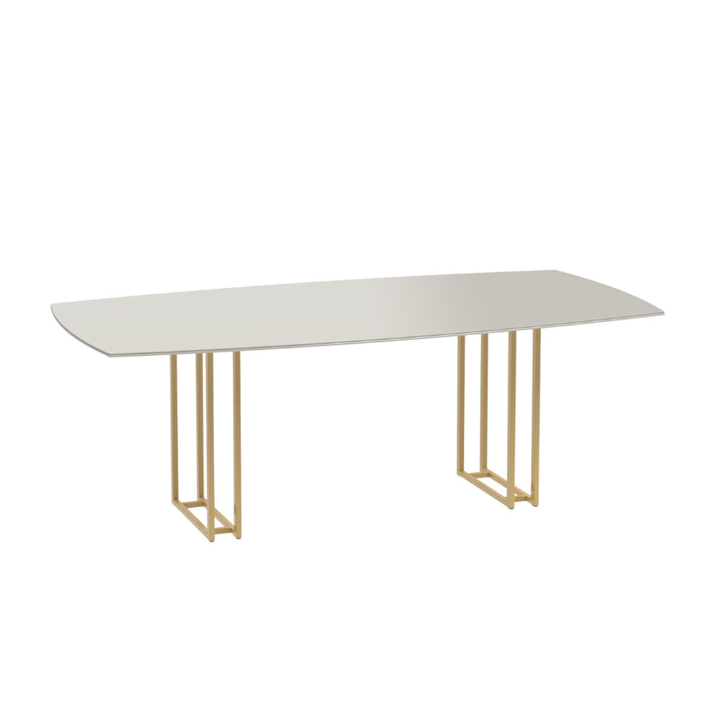 Mesa-de-jantar-Line-220m-Off-White-Dourado