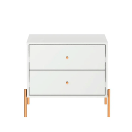 Mesa-de-Cabeceira-Jasper-063m-2-Gavetas-Branco-Gloss-Dourado