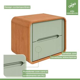 Mesa-de-Cabeceira-2-Gavetas-Loop-Amendoa-Clean-Salvia-detalhes