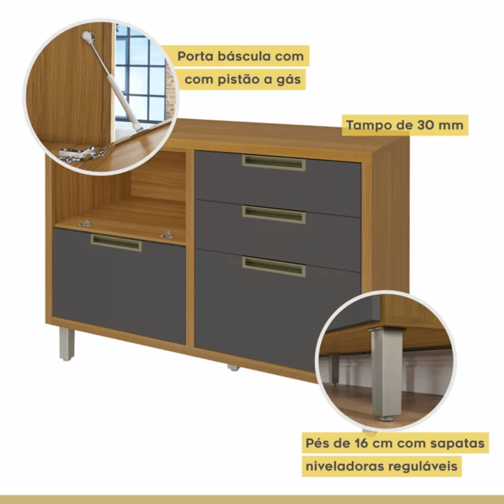 Balcao-de-Cozinha-Imperatriz-120cm-1-Porta-e-4-Gavetas-especificacoes-2