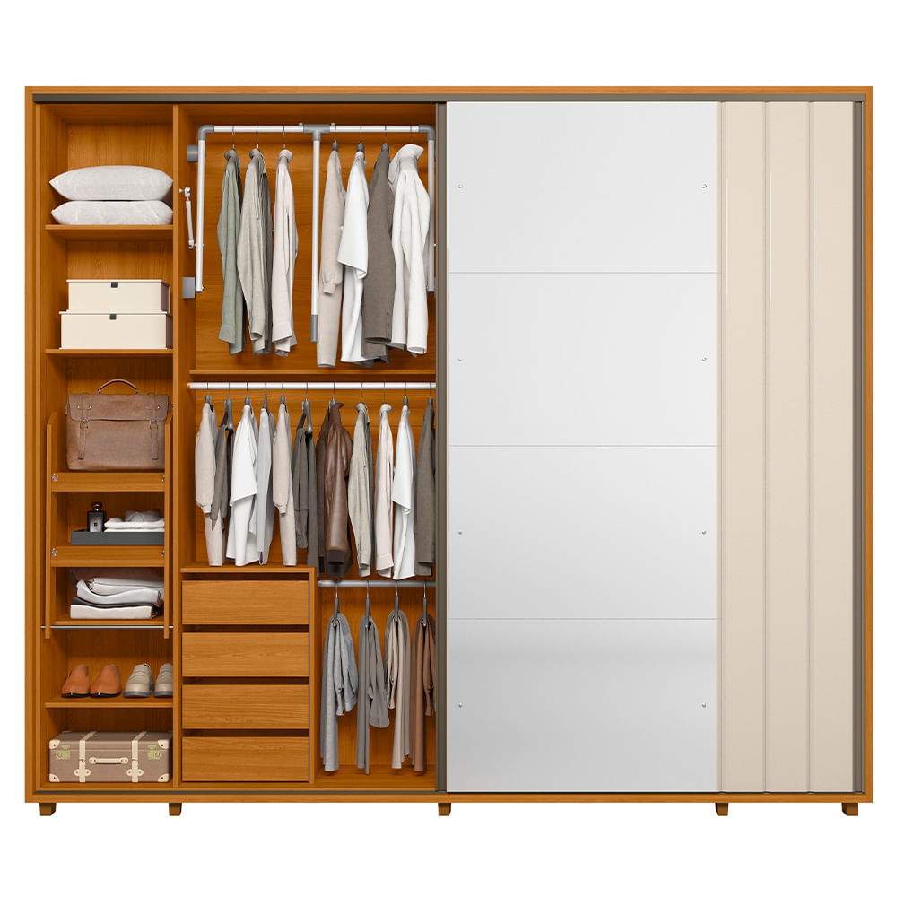 Madetec---Gr-Dali---Cinamomo-e-Off-White---FI-Aberto-Decor---01-Porta-Aberta-com-Espelho---Ecommerce