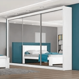 Guarda-Roupa-Casal-Toronto-275m-com-3-Espelhos-100--MDF-Branco-ambiente