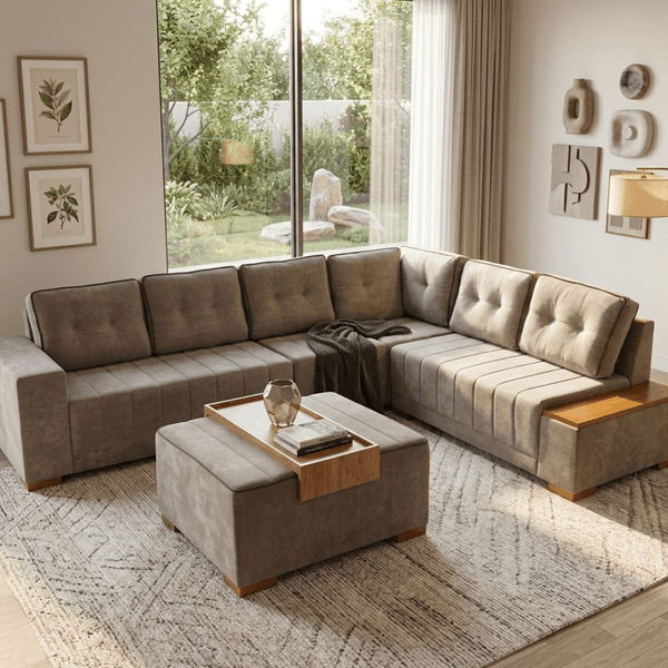 sofa-de-canto-5-lugares-com-puff-malibu-veludo-bege-marrom-linho-bege-marrom